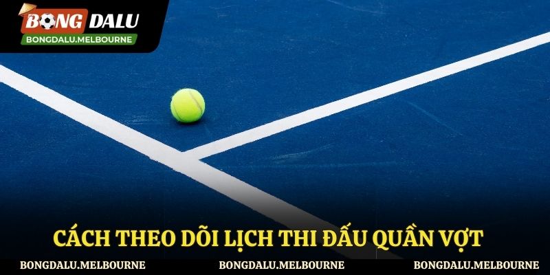 Cách theo dõi lịch thi đấu quần vợt nhanh chóng