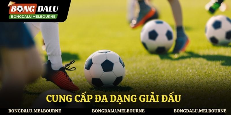 Đa dạng các giải đấu có mặt tại trang web