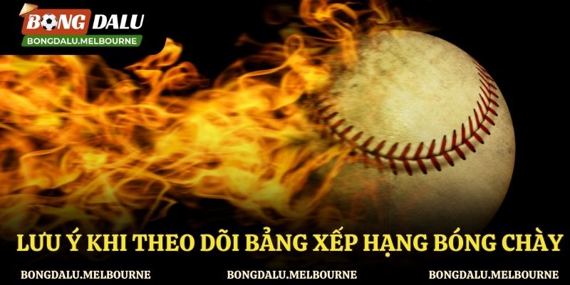 Một số điều nên nắm khi theo dõi bảng cấp hạng